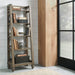 Americana Farmhouse - Wood Leaning Pier Bookcase - Dusty Taupe – Piers by Liberty Furniture at Furniture Wholesale Plus , Nashville furniture store