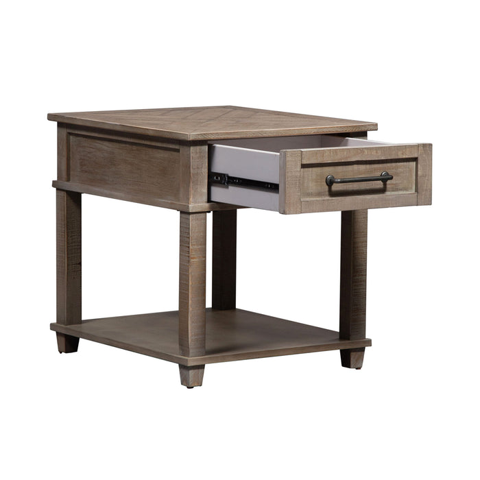 Parkland Falls - Rectangular End Table - Weathered Taupe – End Tables by Liberty Furniture at Furniture Wholesale Plus , Nashville furniture store