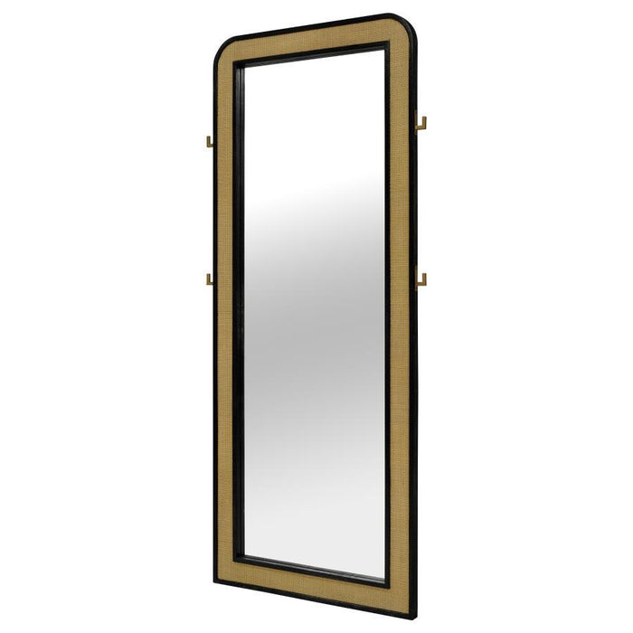 Arini - Cane Weave Full Length Standing Floor Mirror – Floor Mirrors by Coaster Fine Furniture at Furniture Wholesale Plus , Nashville furniture store