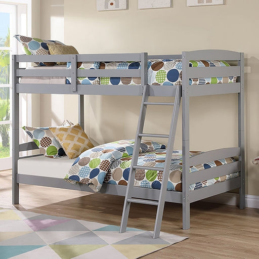 Candice Twin/Twin Bunk Bed - Premium Bunk Bed from FOA East - Just $388.05! Shop now at Furniture Wholesale Plus  We are the best furniture store in Nashville, Hendersonville, Goodlettsville, Madison, Antioch, Mount Juliet, Lebanon, Gallatin, Springfield, Murfreesboro, Franklin, Brentwood