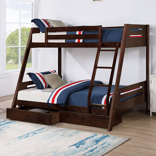 Emilee Twin/Full Bunk Bed - Premium Bunk Bed from FOA East - Just $491.40! Shop now at Furniture Wholesale Plus  We are the best furniture store in Nashville, Hendersonville, Goodlettsville, Madison, Antioch, Mount Juliet, Lebanon, Gallatin, Springfield, Murfreesboro, Franklin, Brentwood