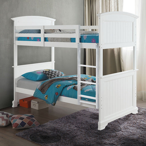 Albano Twin/Twin Bunk Bed - Premium Bunk Bed from FOA East - Just $583.05! Shop now at Furniture Wholesale Plus  We are the best furniture store in Nashville, Hendersonville, Goodlettsville, Madison, Antioch, Mount Juliet, Lebanon, Gallatin, Springfield, Murfreesboro, Franklin, Brentwood