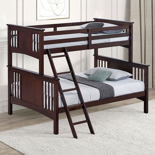 Spring Creek Twin/Full Bunk Bed - Premium Bunk Bed from FOA East - Just $544.05! Shop now at Furniture Wholesale Plus  We are the best furniture store in Nashville, Hendersonville, Goodlettsville, Madison, Antioch, Mount Juliet, Lebanon, Gallatin, Springfield, Murfreesboro, Franklin, Brentwood