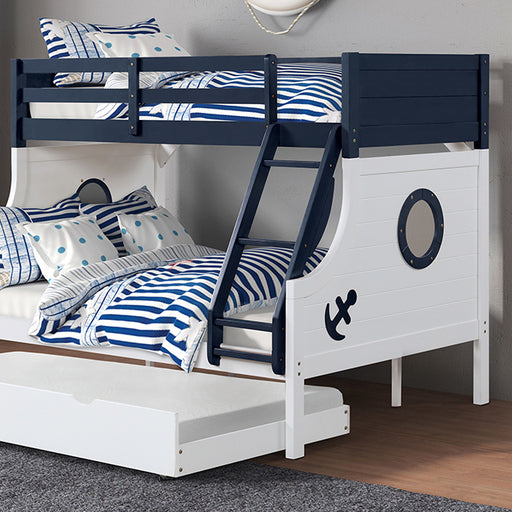 Nautia Twin/Full Bunk Bed - Premium Bunk Bed from FOA East - Just $661.05! Shop now at Furniture Wholesale Plus  We are the best furniture store in Nashville, Hendersonville, Goodlettsville, Madison, Antioch, Mount Juliet, Lebanon, Gallatin, Springfield, Murfreesboro, Franklin, Brentwood