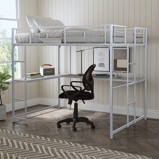 Cybill Full Loft Bed - Premium Loft Bed from FOA East - Just $310.05! Shop now at Furniture Wholesale Plus  We are the best furniture store in Nashville, Hendersonville, Goodlettsville, Madison, Antioch, Mount Juliet, Lebanon, Gallatin, Springfield, Murfreesboro, Franklin, Brentwood