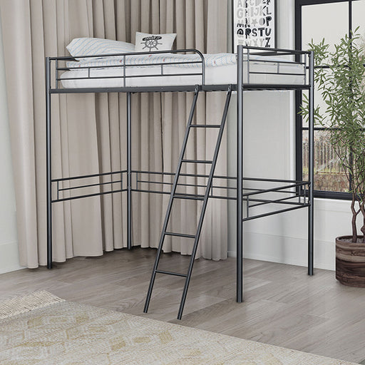 Myles Twin Loft Bed - Premium Loft Bed from FOA East - Just $232.05! Shop now at Furniture Wholesale Plus  We are the best furniture store in Nashville, Hendersonville, Goodlettsville, Madison, Antioch, Mount Juliet, Lebanon, Gallatin, Springfield, Murfreesboro, Franklin, Brentwood