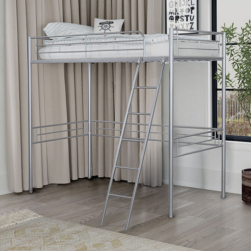 Myles Twin Loft Bed - Premium Loft Bed from FOA East - Just $232.05! Shop now at Furniture Wholesale Plus  We are the best furniture store in Nashville, Hendersonville, Goodlettsville, Madison, Antioch, Mount Juliet, Lebanon, Gallatin, Springfield, Murfreesboro, Franklin, Brentwood