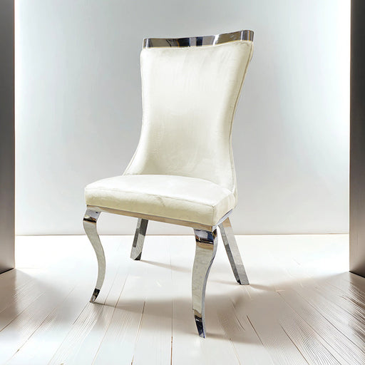 Basilicata Silver Chair (2/CTN) - Premium Dining Chair from FOA East - Just $468! Shop now at Furniture Wholesale Plus  We are the best furniture store in Nashville, Hendersonville, Goodlettsville, Madison, Antioch, Mount Juliet, Lebanon, Gallatin, Springfield, Murfreesboro, Franklin, Brentwood