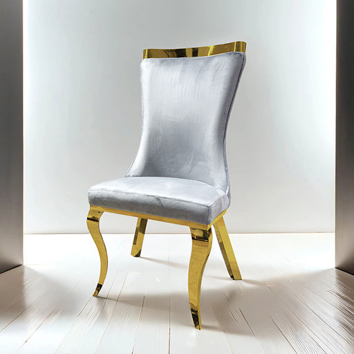 Basilicata Gold Chair (2/CTN) - Premium Dining Chair from FOA East - Just $487.50! Shop now at Furniture Wholesale Plus  We are the best furniture store in Nashville, Hendersonville, Goodlettsville, Madison, Antioch, Mount Juliet, Lebanon, Gallatin, Springfield, Murfreesboro, Franklin, Brentwood