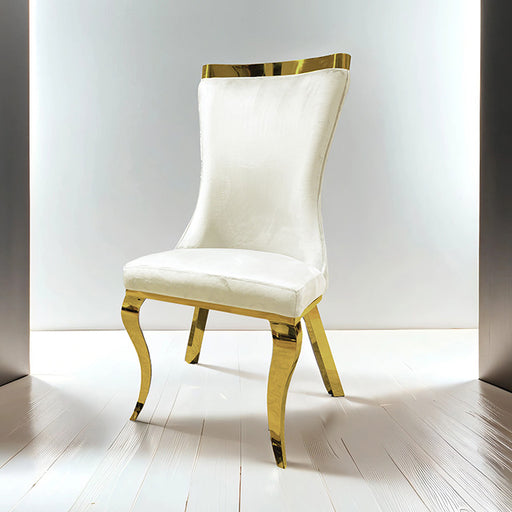 Basilicata Gold Chair (2/CTN) - Premium Dining Chair from FOA East - Just $487.50! Shop now at Furniture Wholesale Plus  We are the best furniture store in Nashville, Hendersonville, Goodlettsville, Madison, Antioch, Mount Juliet, Lebanon, Gallatin, Springfield, Murfreesboro, Franklin, Brentwood