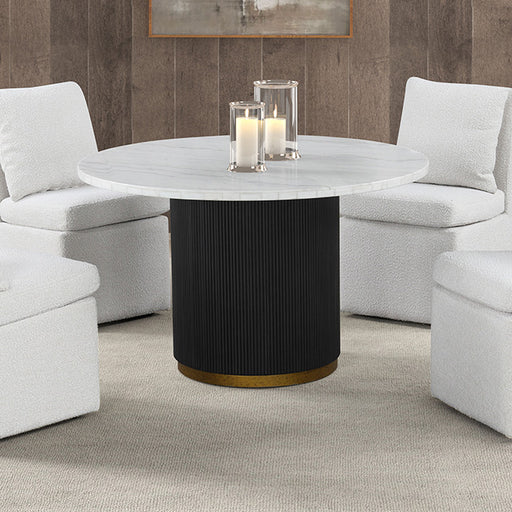 Varde Round Dining Marble Table - Premium Dining Table from FOA East - Just $934.05! Shop now at Furniture Wholesale Plus  We are the best furniture store in Nashville, Hendersonville, Goodlettsville, Madison, Antioch, Mount Juliet, Lebanon, Gallatin, Springfield, Murfreesboro, Franklin, Brentwood