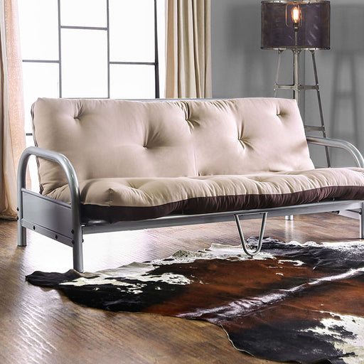 Aksel Black/Red Futon Mattress, Khaki & Brown - Premium Futon Mattress from FOA East - Just $193.05! Shop now at Furniture Wholesale Plus  We are the best furniture store in Nashville, Hendersonville, Goodlettsville, Madison, Antioch, Mount Juliet, Lebanon, Gallatin, Springfield, Murfreesboro, Franklin, Brentwood