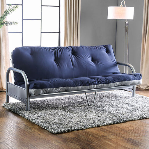 Aksel Black/Red Futon Mattress, Navy & Gray - Premium Futon Mattress from FOA East - Just $193.05! Shop now at Furniture Wholesale Plus  We are the best furniture store in Nashville, Hendersonville, Goodlettsville, Madison, Antioch, Mount Juliet, Lebanon, Gallatin, Springfield, Murfreesboro, Franklin, Brentwood