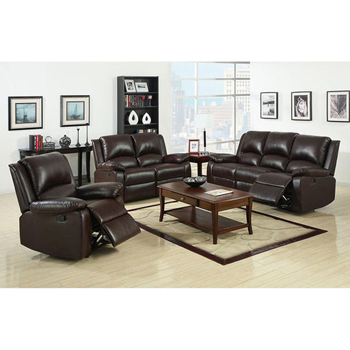 Oxford Rustic Dark Brown Motion Sofa - Premium Sofa from FOA East - Just $984.75! Shop now at Furniture Wholesale Plus  We are the best furniture store in Nashville, Hendersonville, Goodlettsville, Madison, Antioch, Mount Juliet, Lebanon, Gallatin, Springfield, Murfreesboro, Franklin, Brentwood