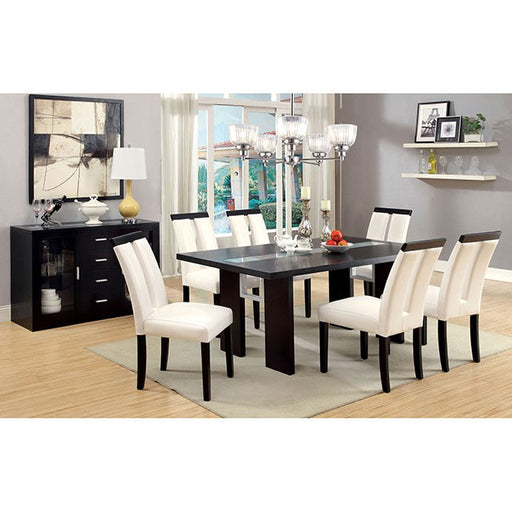 Luminar Black/White Side Chair (2/CTN) - Premium Dining Chair from FOA East - Just $273! Shop now at Furniture Wholesale Plus  We are the best furniture store in Nashville, Hendersonville, Goodlettsville, Madison, Antioch, Mount Juliet, Lebanon, Gallatin, Springfield, Murfreesboro, Franklin, Brentwood