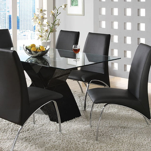 Wailoa Black Dining Table - Premium Dining Table from FOA East - Just $641.55! Shop now at Furniture Wholesale Plus  We are the best furniture store in Nashville, Hendersonville, Goodlettsville, Madison, Antioch, Mount Juliet, Lebanon, Gallatin, Springfield, Murfreesboro, Franklin, Brentwood