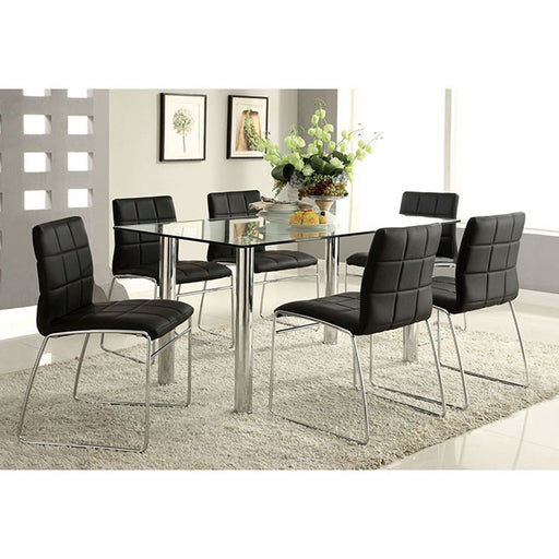 Oahu Black Side Chair - Premium Dining Chair from FOA East - Just $273! Shop now at Furniture Wholesale Plus  We are the best furniture store in Nashville, Hendersonville, Goodlettsville, Madison, Antioch, Mount Juliet, Lebanon, Gallatin, Springfield, Murfreesboro, Franklin, Brentwood