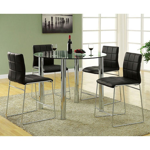 Kona II Black Counter Ht. Chair - Premium Dining Chair from FOA East - Just $331.50! Shop now at Furniture Wholesale Plus  We are the best furniture store in Nashville, Hendersonville, Goodlettsville, Madison, Antioch, Mount Juliet, Lebanon, Gallatin, Springfield, Murfreesboro, Franklin, Brentwood