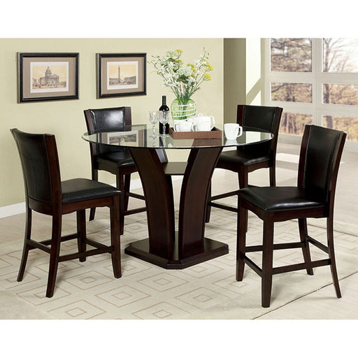 Manhattan III Dark Cherry/Brown Counter Ht. Chair, Espresso (2/CTN) - Premium Dining Chair from FOA East - Just $245.70! Shop now at Furniture Wholesale Plus  We are the best furniture store in Nashville, Hendersonville, Goodlettsville, Madison, Antioch, Mount Juliet, Lebanon, Gallatin, Springfield, Murfreesboro, Franklin, Brentwood