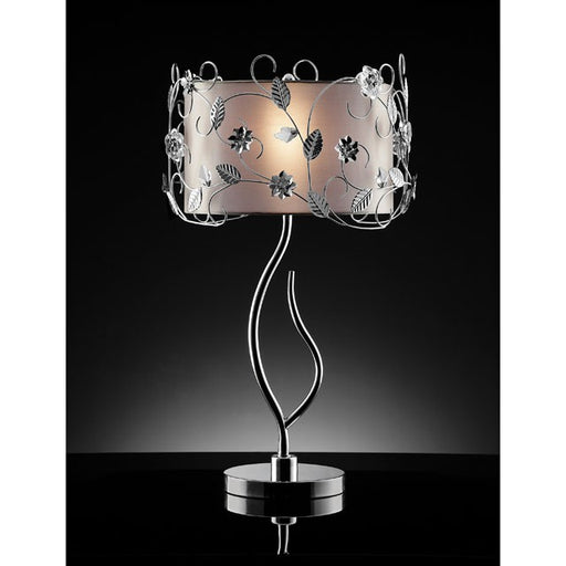 Elva Silver/Chrome Table Lamp, Double Shade - Premium Lamp from FOA East - Just $220.35! Shop now at Furniture Wholesale Plus  We are the best furniture store in Nashville, Hendersonville, Goodlettsville, Madison, Antioch, Mount Juliet, Lebanon, Gallatin, Springfield, Murfreesboro, Franklin, Brentwood