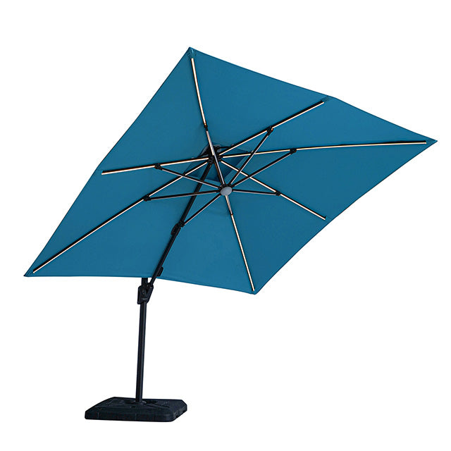 Sano 10 Ft Square Umbrella w/ Double Top w/ LED + 37" Large Base - Premium Outdoor Umbrella from FOA East - Just $427.05! Shop now at Furniture Wholesale Plus  We are the best furniture store in Nashville, Hendersonville, Goodlettsville, Madison, Antioch, Mount Juliet, Lebanon, Gallatin, Springfield, Murfreesboro, Franklin, Brentwood