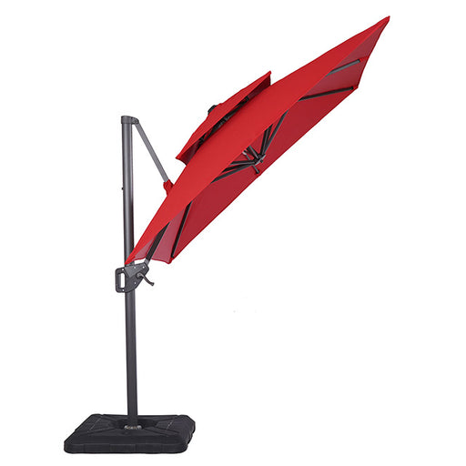 Fida 8 Ft Square Umbrella w/ Double Top + 37" Large Base - Premium Outdoor Umbrella from FOA East - Just $290.55! Shop now at Furniture Wholesale Plus  We are the best furniture store in Nashville, Hendersonville, Goodlettsville, Madison, Antioch, Mount Juliet, Lebanon, Gallatin, Springfield, Murfreesboro, Franklin, Brentwood