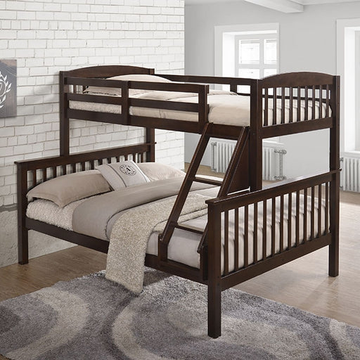 Brookings Twin/Full Bunk Bed - Premium Bunk Bed from FOA East - Just $485.55! Shop now at Furniture Wholesale Plus  We are the best furniture store in Nashville, Hendersonville, Goodlettsville, Madison, Antioch, Mount Juliet, Lebanon, Gallatin, Springfield, Murfreesboro, Franklin, Brentwood