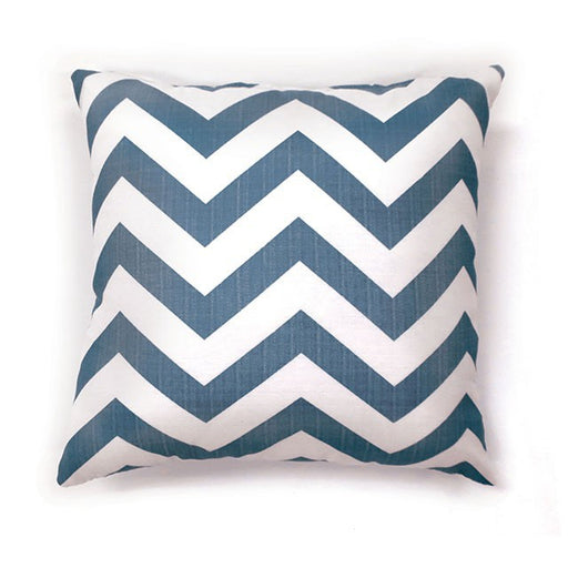 ZOE 18" X 18" Pillow, Blue Chevron (2/CTN) - Premium Pillow from FOA East - Just $48.75! Shop now at Furniture Wholesale Plus  We are the best furniture store in Nashville, Hendersonville, Goodlettsville, Madison, Antioch, Mount Juliet, Lebanon, Gallatin, Springfield, Murfreesboro, Franklin, Brentwood