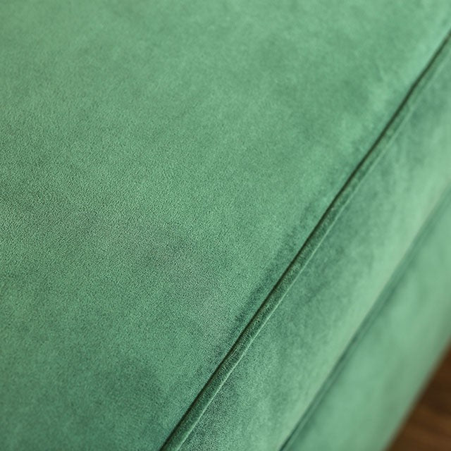 VERDANTE Emerald Green/Gold Love Seat - Premium Loveseat from FOA East - Just $1560! Shop now at Furniture Wholesale Plus  We are the best furniture store in Nashville, Hendersonville, Goodlettsville, Madison, Antioch, Mount Juliet, Lebanon, Gallatin, Springfield, Murfreesboro, Franklin, Brentwood