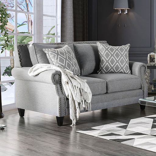 Giovanni Gray Love Seat - Premium Loveseat from FOA East - Just $1682.85! Shop now at Furniture Wholesale Plus  We are the best furniture store in Nashville, Hendersonville, Goodlettsville, Madison, Antioch, Mount Juliet, Lebanon, Gallatin, Springfield, Murfreesboro, Franklin, Brentwood