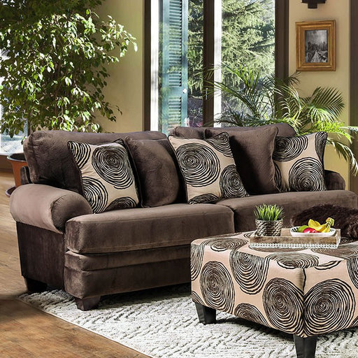 Bonaventura Brown Sofa - Premium Sofa from FOA East - Just $1129.05! Shop now at Furniture Wholesale Plus  We are the best furniture store in Nashville, Hendersonville, Goodlettsville, Madison, Antioch, Mount Juliet, Lebanon, Gallatin, Springfield, Murfreesboro, Franklin, Brentwood