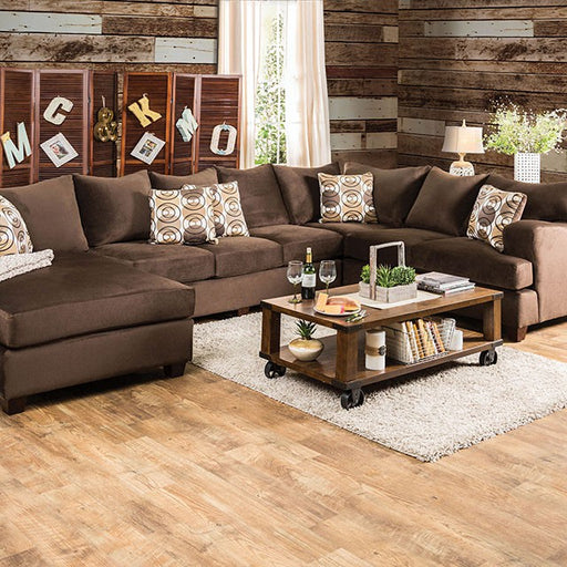 WESSINGTON Chocolate U-Shaped Sectional - Premium Sectional from FOA East - Just $3855.15! Shop now at Furniture Wholesale Plus  We are the best furniture store in Nashville, Hendersonville, Goodlettsville, Madison, Antioch, Mount Juliet, Lebanon, Gallatin, Springfield, Murfreesboro, Franklin, Brentwood