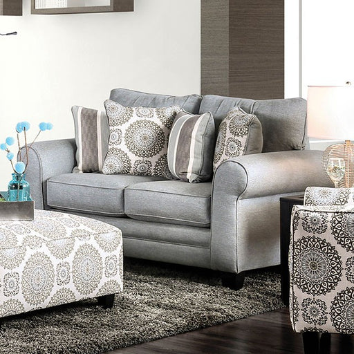 Misty Blue Gray Love Seat - Premium Loveseat from FOA East - Just $838.50! Shop now at Furniture Wholesale Plus  We are the best furniture store in Nashville, Hendersonville, Goodlettsville, Madison, Antioch, Mount Juliet, Lebanon, Gallatin, Springfield, Murfreesboro, Franklin, Brentwood