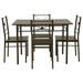 Transitional Walnut Five Piece Set - Premium Dining Room Set from Coaster Z2 Standard - Just $230! Shop now at Furniture Wholesale Plus  We are the best furniture store in Nashville, Hendersonville, Goodlettsville, Madison, Antioch, Mount Juliet, Lebanon, Gallatin, Springfield, Murfreesboro, Franklin, Brentwood