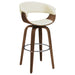 G100206 Contemporary Walnut and Cream Bar Stool - Premium Swivel Bar Stool from Coaster Z2 Standard - Just $202! Shop now at Furniture Wholesale Plus  We are the best furniture store in Nashville, Hendersonville, Goodlettsville, Madison, Antioch, Mount Juliet, Lebanon, Gallatin, Springfield, Murfreesboro, Franklin, Brentwood