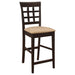Gabriel Chestnut Counter Height  Chair - Premium Chair from Coaster Z2 Standard - Just $104! Shop now at Furniture Wholesale Plus  We are the best furniture store in Nashville, Hendersonville, Goodlettsville, Madison, Antioch, Mount Juliet, Lebanon, Gallatin, Springfield, Murfreesboro, Franklin, Brentwood