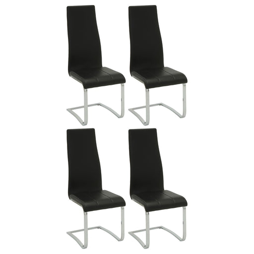 G102310 Contemporary Black and Chrome Dining Chair - Premium Dining Chair from Coaster Z2 Standard - Just $118! Shop now at Furniture Wholesale Plus  We are the best furniture store in Nashville, Hendersonville, Goodlettsville, Madison, Antioch, Mount Juliet, Lebanon, Gallatin, Springfield, Murfreesboro, Franklin, Brentwood