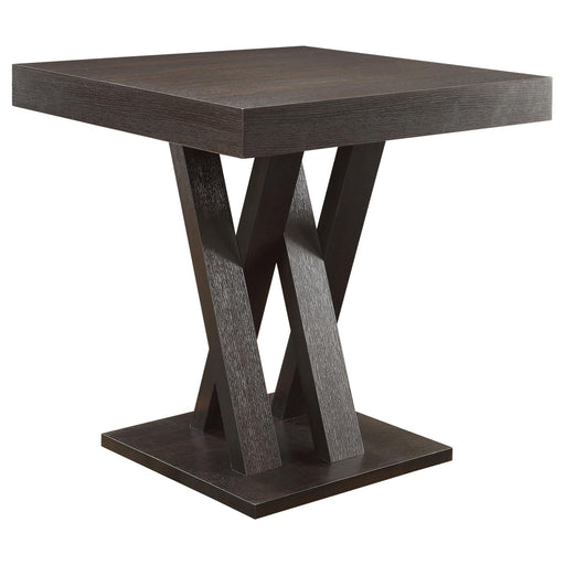 Mannes Contemporary Cappuccino Counter Height  Table - Premium Counter Height Table from Coaster Z2 Standard - Just $254! Shop now at Furniture Wholesale Plus  We are the best furniture store in Nashville, Hendersonville, Goodlettsville, Madison, Antioch, Mount Juliet, Lebanon, Gallatin, Springfield, Murfreesboro, Franklin, Brentwood