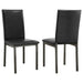 Garza Black Upholstered Side Chair - Premium Dining Chair from Coaster Z2 Standard - Just $68! Shop now at Furniture Wholesale Plus  We are the best furniture store in Nashville, Hendersonville, Goodlettsville, Madison, Antioch, Mount Juliet, Lebanon, Gallatin, Springfield, Murfreesboro, Franklin, Brentwood