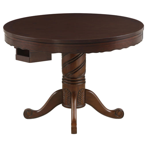 G100871 Casual Tobacco Turk Game Table - Premium Game Table from Coaster Z2 Standard - Just $938! Shop now at Furniture Wholesale Plus  We are the best furniture store in Nashville, Hendersonville, Goodlettsville, Madison, Antioch, Mount Juliet, Lebanon, Gallatin, Springfield, Murfreesboro, Franklin, Brentwood