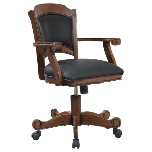 G100871 Casual Black and Tobacco Upholstered Game Chair - Premium Game Chair from Coaster Z2 Standard - Just $358! Shop now at Furniture Wholesale Plus  We are the best furniture store in Nashville, Hendersonville, Goodlettsville, Madison, Antioch, Mount Juliet, Lebanon, Gallatin, Springfield, Murfreesboro, Franklin, Brentwood