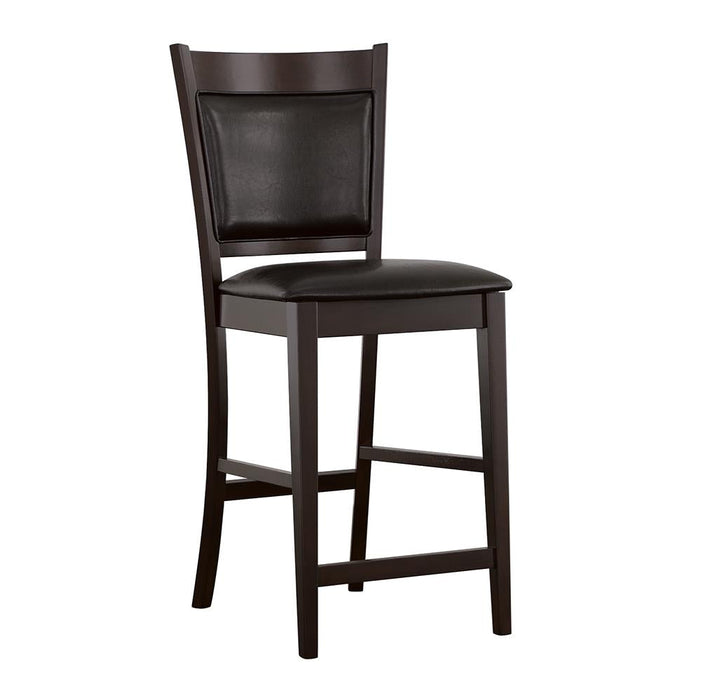 Jaden Casual Espresso Counter Height Chair - Premium Bar Stool from Coaster Z2 Standard - Just $92! Shop now at Furniture Wholesale Plus  We are the best furniture store in Nashville, Hendersonville, Goodlettsville, Madison, Antioch, Mount Juliet, Lebanon, Gallatin, Springfield, Murfreesboro, Franklin, Brentwood