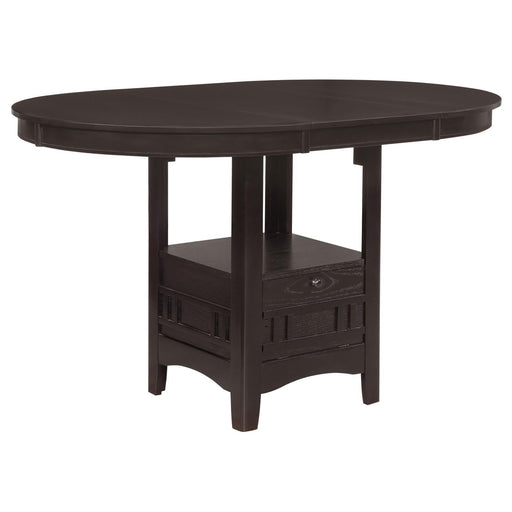 Lavon Transitional Espresso Counter Height  Table - Premium Counter Height Storage Table from Coaster Z2 Standard - Just $370! Shop now at Furniture Wholesale Plus  We are the best furniture store in Nashville, Hendersonville, Goodlettsville, Madison, Antioch, Mount Juliet, Lebanon, Gallatin, Springfield, Murfreesboro, Franklin, Brentwood