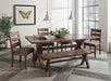 106381 S6 6 PC SET (TBL+4SIDE+BENCH) - Premium Dining Room Set from Coaster Z2 Standard - Just $1030! Shop now at Furniture Wholesale Plus  We are the best furniture store in Nashville, Hendersonville, Goodlettsville, Madison, Antioch, Mount Juliet, Lebanon, Gallatin, Springfield, Murfreesboro, Franklin, Brentwood