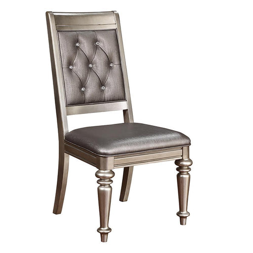 Bling Game Hollywood Glam Metallic Platinum Side Chair - Premium Side Chair from Coaster Z2 Standard - Just $184! Shop now at Furniture Wholesale Plus  We are the best furniture store in Nashville, Hendersonville, Goodlettsville, Madison, Antioch, Mount Juliet, Lebanon, Gallatin, Springfield, Murfreesboro, Franklin, Brentwood