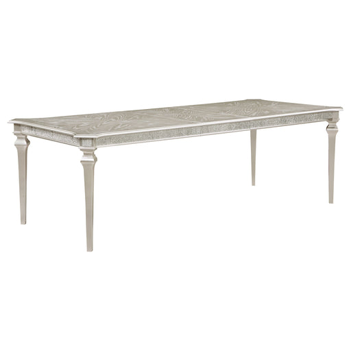 Evangeline Rectangular Dining Table with Extension Leaf Silver Oak - Premium Dining Table from Coaster Z2 Standard - Just $802! Shop now at Furniture Wholesale Plus  We are the best furniture store in Nashville, Hendersonville, Goodlettsville, Madison, Antioch, Mount Juliet, Lebanon, Gallatin, Springfield, Murfreesboro, Franklin, Brentwood