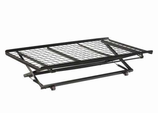 Classic Black Pop Up Trundle Bed - Premium Trundle Pop Up from Coaster Z2 Standard - Just $298! Shop now at Furniture Wholesale Plus  We are the best furniture store in Nashville, Hendersonville, Goodlettsville, Madison, Antioch, Mount Juliet, Lebanon, Gallatin, Springfield, Murfreesboro, Franklin, Brentwood