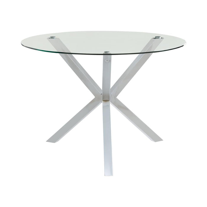 Vance Contemporary Chrome Dinette Table - Premium Dining Table from Coaster Z2 Standard - Just $286! Shop now at Furniture Wholesale Plus  We are the best furniture store in Nashville, Hendersonville, Goodlettsville, Madison, Antioch, Mount Juliet, Lebanon, Gallatin, Springfield, Murfreesboro, Franklin, Brentwood
