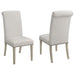 Taylor Beige Upholstered Parson Dining Chair - Premium Dining Chair from Coaster Z2 Standard - Just $124! Shop now at Furniture Wholesale Plus  We are the best furniture store in Nashville, Hendersonville, Goodlettsville, Madison, Antioch, Mount Juliet, Lebanon, Gallatin, Springfield, Murfreesboro, Franklin, Brentwood