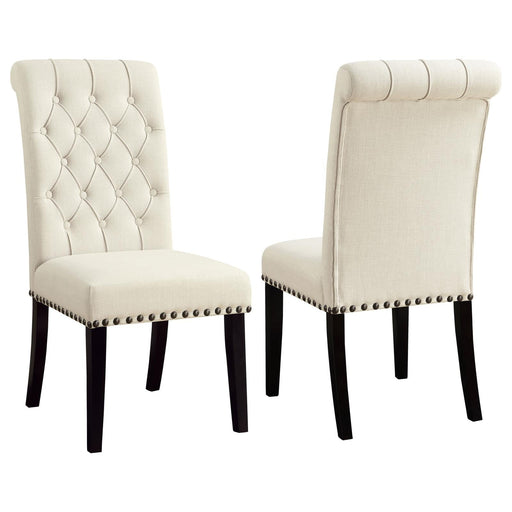 Parkins Cream Upholstered Dining Chair - Premium Dining Chair from Coaster Z2 Standard - Just $134! Shop now at Furniture Wholesale Plus  We are the best furniture store in Nashville, Hendersonville, Goodlettsville, Madison, Antioch, Mount Juliet, Lebanon, Gallatin, Springfield, Murfreesboro, Franklin, Brentwood